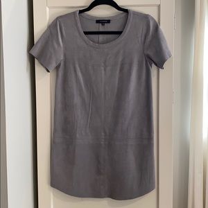 Faux suede dress